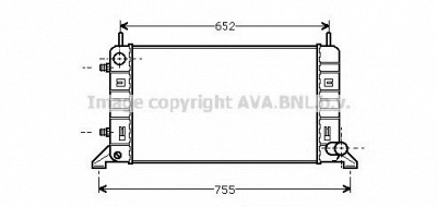 AVA QUALITY COOLING fd2079 -  Радиатор, охлаждение двигателя
